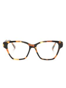 Chloé Eyewear lunettes de vue à effet écailles de tortue - Marron