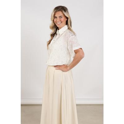 Nukus - Wit | Dames | Blouse | Wit | 3XL | regular | Kamst mode