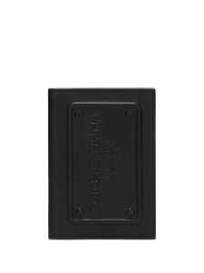 Dolce & Gabbana logo-embossed leather wallet - Noir