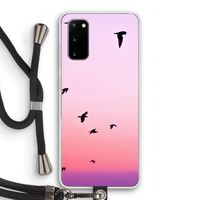 Fly away: Samsung Galaxy S20 Transparant Hoesje met koord