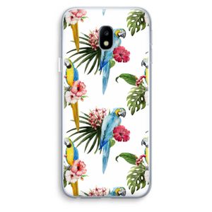Kleurrijke papegaaien: Samsung Galaxy J3 (2017) Transparant Hoesje