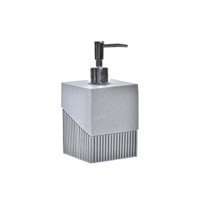 Zeepdispenser DKD Home Decor Grijs Zilverkleurig Hars Polypropyleen