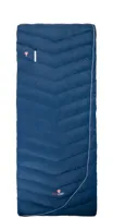 Grüezi Bag Biopod DownWool Hybrid Cotton Comfort (6 °C) - Slaapzak Dekenmodel - Rechts - Night Blue