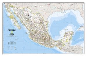 Wandkaart Mexico, 88 x 57 cm | National Geographic