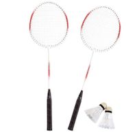 Badmintonset rood/wit 5-delig 66 cm   - - thumbnail