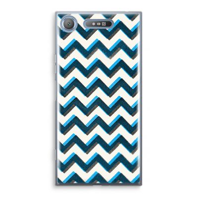 Onderbroken lijn: Sony Xperia XZ1 Transparant Hoesje Onderbroken lijn: Sony Xperia XZ1 Transparant Hoesje