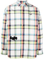 AAPE BY *A BATHING APE® chemise en coton à patch logo - Multicolore