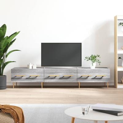 Tv-meubel 150x36x30 cm bewerkt hout grijs sonoma eikenkleurig