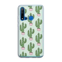 Cactus Lover: Huawei P20 Lite (2019) Transparant Hoesje