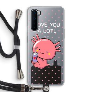 Love You A Lotl: OnePlus Nord Transparant Hoesje met koord