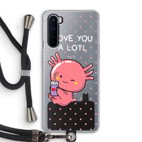 Love You A Lotl: OnePlus Nord Transparant Hoesje met koord