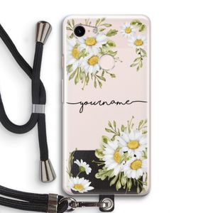 Daisies: Pixel 3 Transparant Hoesje met koord
