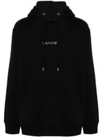 Lanvin hoodie en coton à logo brodé - Noir - thumbnail