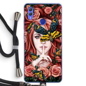 Lady Moth: Honor Note 10 Transparant Hoesje met koord