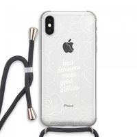 Good stories: iPhone XS Max Transparant Hoesje met koord
