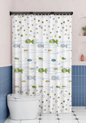 InvisibleFold Nordic Opvouwbare Badkamer Douchegordijnset InvisibleFold Nordic Opvouwbare Badkamer Douchegordijnset