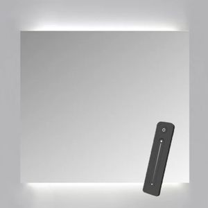 Spiegelkast Sanicare Qlassics Ambiance 60x60 cm Met Dubbelzijdige Spiegeldeur, LED Verlichting En Afstandsbediening Schots Eiken Sanicare