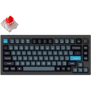 Keychron Q1 Pro-M1 toetsenbord RGB leds, 65%, KSA double-shot PBT, hot swap, Bluetooth 5.1, Knob