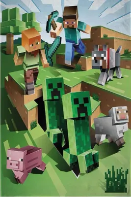 Minecraft fleece plaid hunting - 100 x 150 cm