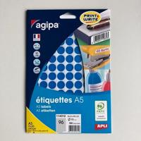 Apli mapje permanent 15mm rond blauw 960