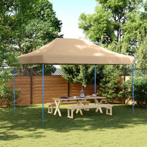 Partytent inklapbaar pop-up 410x279x315 cm beige