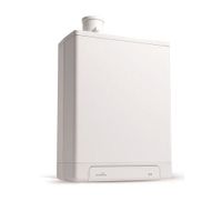 Intergas Kombi Kompakt HRE gaswandketel met warmwatervoorziening + energiezuinige a-label pomp HRE24/18 A, 60/100 CW3 + terugslagklep/rookgaskanaal