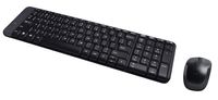 Logitech Wireless Combo MK220 toetsenbord Inclusief muis RF Draadloos QWERTY US International Zwart - thumbnail