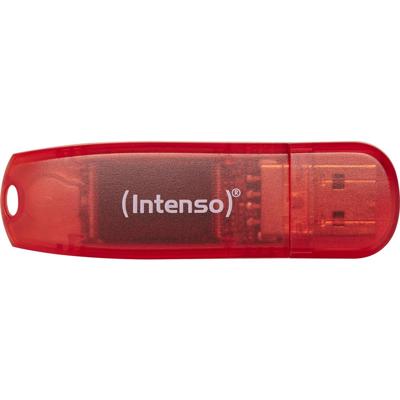 Intenso Rainbow Line USB-stick 128 GB Rood (transparant) 3502491 USB-A 2.0