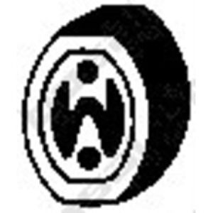 Aanslagrubber, demper 255012