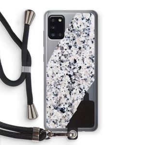 Gespikkelde marmer: Samsung Galaxy A31 Transparant Hoesje met koord