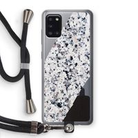 Gespikkelde marmer: Samsung Galaxy A31 Transparant Hoesje met koord