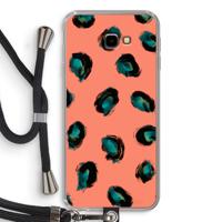 Pink Cheetah: Samsung Galaxy J4 Plus Transparant Hoesje met koord