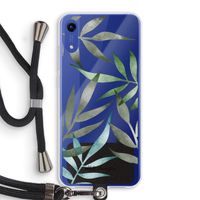 Tropical watercolor leaves: Honor Play 8A Transparant Hoesje met koord