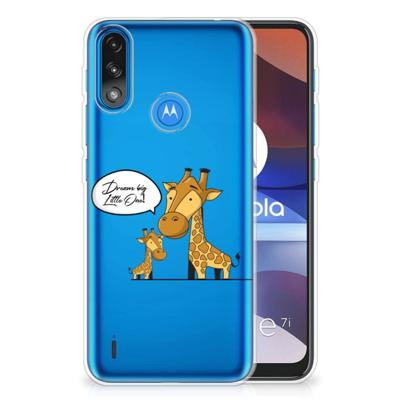 Motorola Moto E7/E7i Power Telefoonhoesje met Naam Giraffe Motorola Moto E7/E7i Power Telefoonhoesje met Naam Giraffe