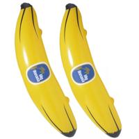 Widmann Opblaasbare banaan/bananen - 2x - 100 cm - Big Banana - strand decoratie