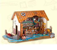 PlayfulMario Drijvende Boekenwinkel met verlichting Modelbouw 261 Onderdelen