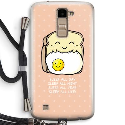 Sleep All Day: LG K10 (2016) Transparant Hoesje met koord