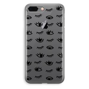 Eye pattern #2: iPhone 8 Plus Transparant Hoesje