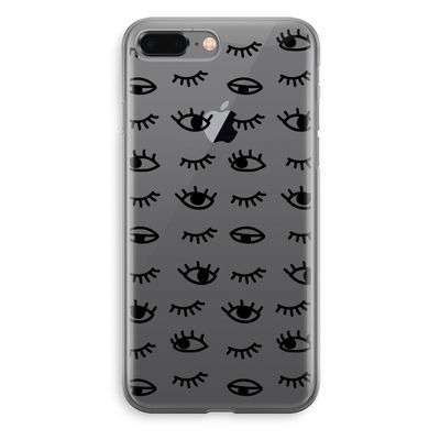 Eye pattern #2: iPhone 8 Plus Transparant Hoesje
