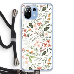 Sweet little flowers: Xiaomi Mi 11 Lite Transparant Hoesje met koord