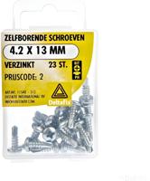 Zelfb.schroef 4.2x13mm verz 23st - Deltafix
