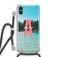 Pacific Dream: iPhone XS Transparant Hoesje met koord