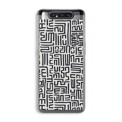 Moroccan Print: Samsung Galaxy A80 Transparant Hoesje