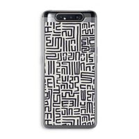 Moroccan Print: Samsung Galaxy A80 Transparant Hoesje