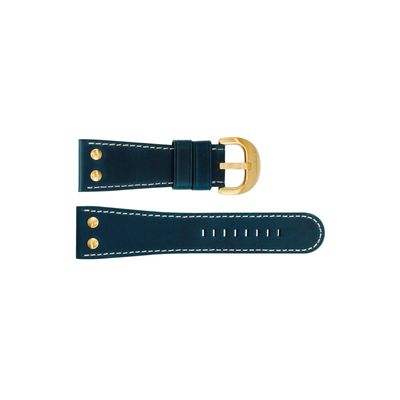 Horlogeband TW Steel TW72 / TWB72 Leder Blauw 30mm