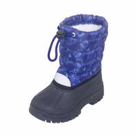 Playshoes snowboots koord graafmachine blauw Maat - thumbnail