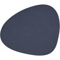 LIND DNA Placemat Hippo - Leer - Navy Blue - 44 x 37 cm