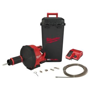 Milwaukee M18 FUEL™ FDCPF10-201C Accu Ontstoppingsmachine - stroomtoevoer 10mm 18V 2.0Ah - 4933459685