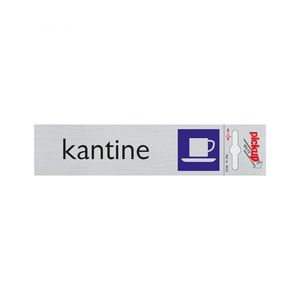 Bord Alulook Kantine - 165x44 mm zelfklevend.