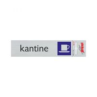 Bord Alulook Kantine - 165x44 mm zelfklevend.